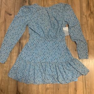 Finders Keepers Blue Floral Mini dress